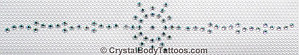 Swarovski Crystal AB Sunburst with Accents Armband Crystal Tattoo - CLEARANCE