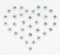 Swarovski Crystal AB Full Heart Crystal Body Tattoo