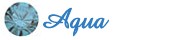 Swirl Aqua Crystal Tattoo with Swarovski Crystals