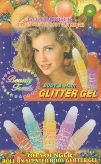 Roll-on Scented Body Glitter Gel in 9 Scents by Beauty Treats