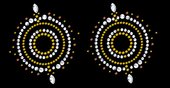 Pair of 'Mystique' Self Adhesive Stick-on Rhinestone Pasties/Belly Jewels