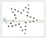 Swarovski Crystal Star Crystal Body Tattoo