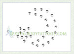 Swarovski Crystal Moon and Star Crystal Body Tattoo