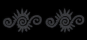 Indigo Self Adhesive Stick-on Rhinestone Body Art