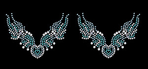 Native Wings Self Adhesive Stick-on Rhinestone Body Art