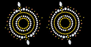 Pair of 'Mystique' Self Adhesive Stick-on Rhinestone Pasties/Belly Jewels