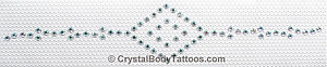 Swarovski Crystal AB Double Diamond with Accents Armband Crystal Tattoo - CLEARANCE