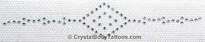 Swarovski Crystal AB Double Diamond with Accents Armband Crystal Tattoo - CLEARANCE