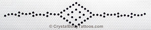 Swarovski Jet Black Double Diamond with Accents Armband Crystal Tattoo - CLEARANCE