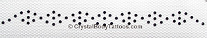 Swarovski Jet Black Braided Design Armband Crystal Tattoo - CLEARANCE
