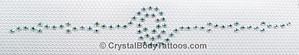 Swarovski Crystal AB Swirl with Accents Armband Crystal Tattoo - CLEARANCE