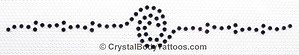 Swarovski Jet Black Swirl with Accents Armband Crystal Tattoo - CLEARANCE