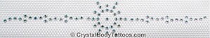 Swarovski Crystal AB Sunburst with Accents Armband Crystal Tattoo - CLEARANCE