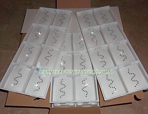 Swarovski Clear Wavy Crystal Body Tattoo - Box of 400!