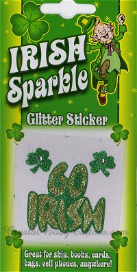 GO IRISH Glitter and Crystal Tattoo