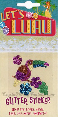 Tucan Bird Tropical Luau Glitter Tattoo