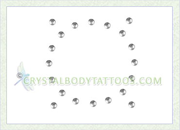 Swarovski Clear Round Navel Ring Crystal Body Tattoo - Box of 400!