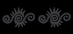 Indigo Self Adhesive Stick-on Rhinestone Body Art