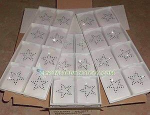 Swarovski Clear Star Crystal Body Tattoo - Box of 400!