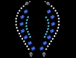 Fantasy Sapphire Self Adhesive Stick-on Rhinestone Eye Jewelry