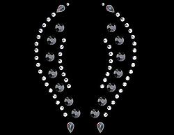 Fantasy Black Self Adhesive Stick-on Rhinestone Eye Jewelry