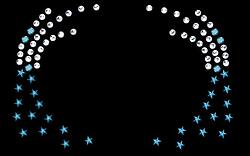 Galaxy Self Adhesive Stick-on Rhinestone Eye Jewelry