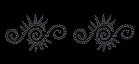 Indigo Self Adhesive Stick-on Rhinestone Body Art