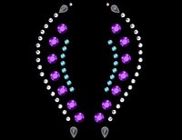 Fantasy Mauve Self Adhesive Stick-on Rhinestone Eye Jewelry 