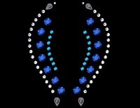 Fantasy Sapphire Self Adhesive Stick-on Rhinestone Eye Jewelry 