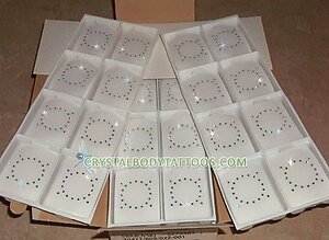 Swarovski Clear Round Navel Ring Crystal Body Tattoo - Box of 400!