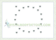 Swarovski Crystal AB Round Navel Ring Crystal Body Tattoo