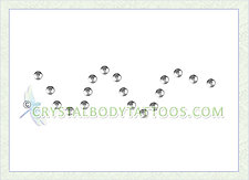 Swarovski Clear Wavy Crystal Body Tattoo