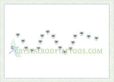 Swarovski Crystal AB Wavy Crystal Body Tattoo