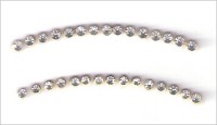 Set of 2 Rhinestone Eyelid/Eyebrow Crystals - 8 Colors Available