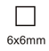 Self Stick 6mm x 6mm Square Jewels - Sheet of 50 - 6 Colors! 